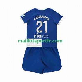 Maillot de Foot Atlético Madrid 2 Yannick Carrasco 21 Enfant Exterieur 2023/24